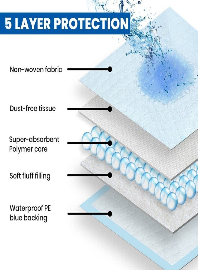 تنكل فوط تدريب الكلاب للاستخدام مرة واحدة من تينكل بيتسينشالز، فوط صغيرة للكلاب/القطط/الحيوانات الأليفة/الجراء للتبول والتبرز، مانعة للتسرب، سميكة وناعمة وسريعة الجفاف وذات لب ماص، مقاس عادي/صغير، 45 × 60 سم، 11 قطعة - Image 2
